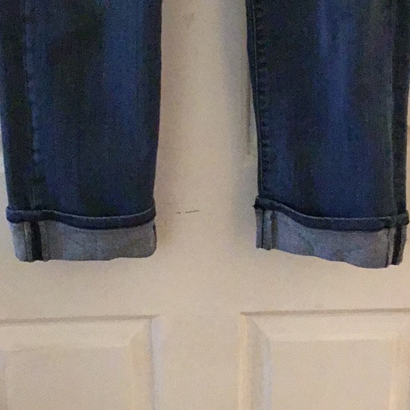 Liverpool Stella Indigo The Crop Pull on Elastic Waist Cuffed Jeans EUC 6P/28 - Picture 2 of 5